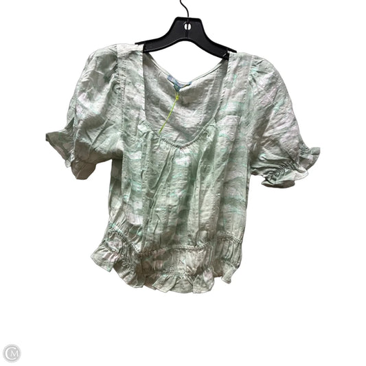 Top Short Sleeve By Good Luck Gem In Green, Size: M