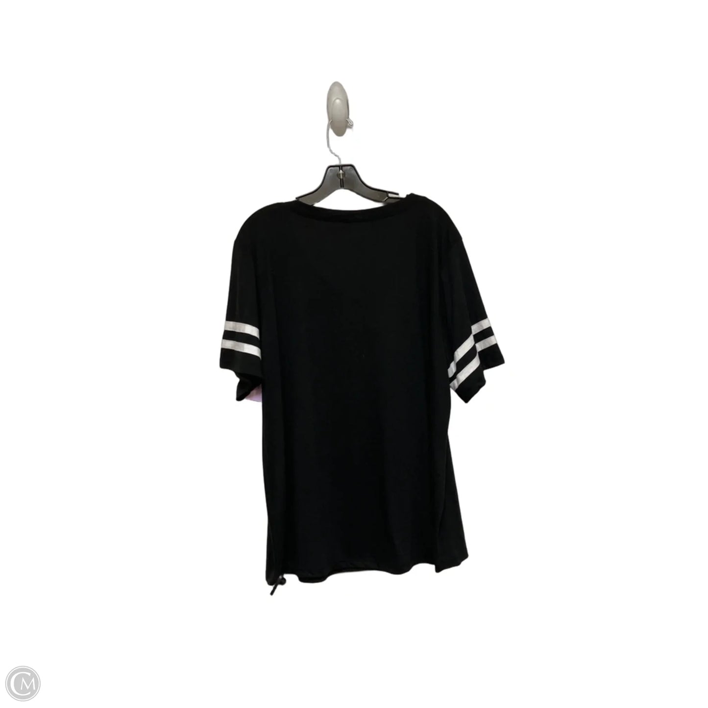 Top Short Sleeve Basic By Disney In Black & Red, Size: 2x