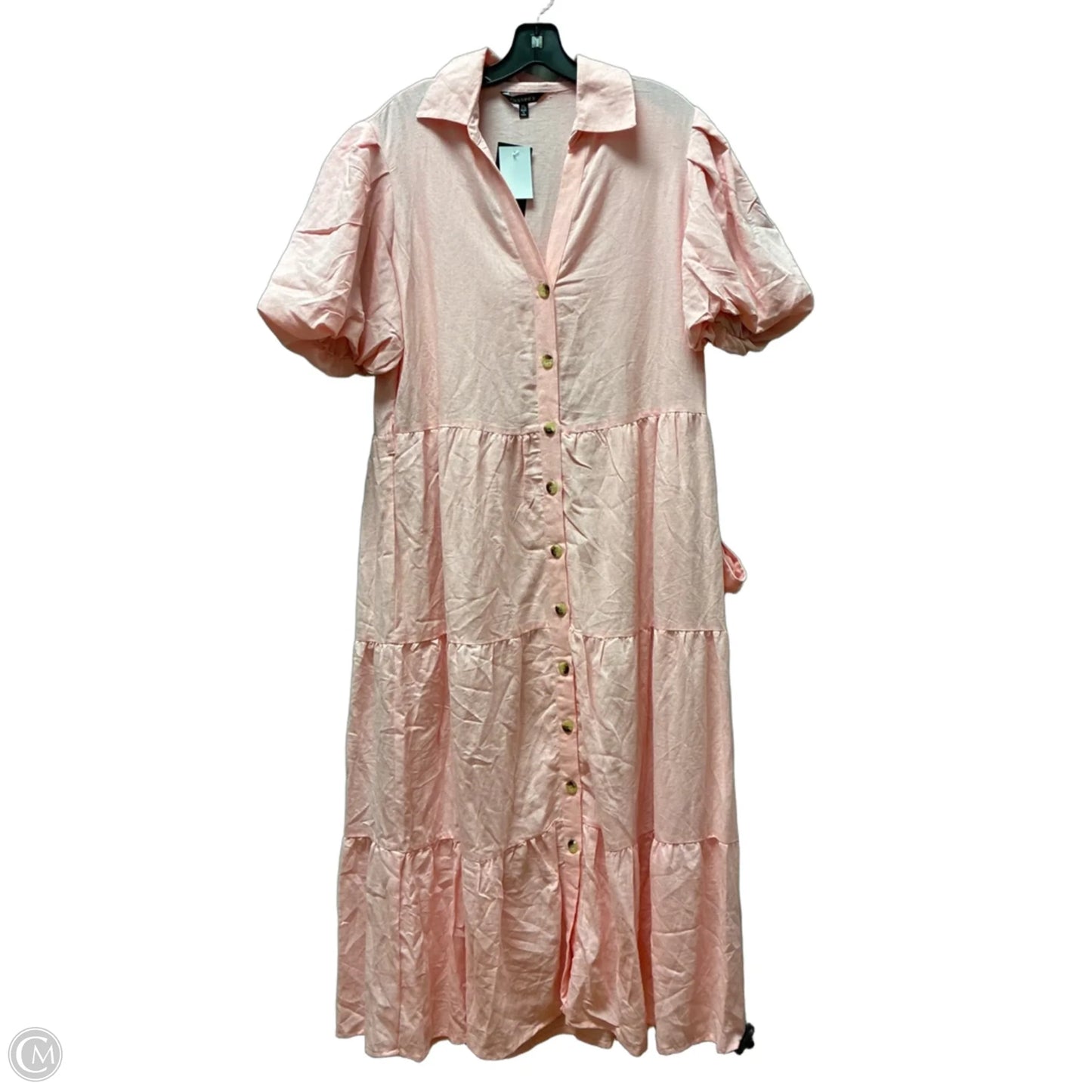 Dress Casual Maxi By Clothes Mentor In Pink, Size: Xl