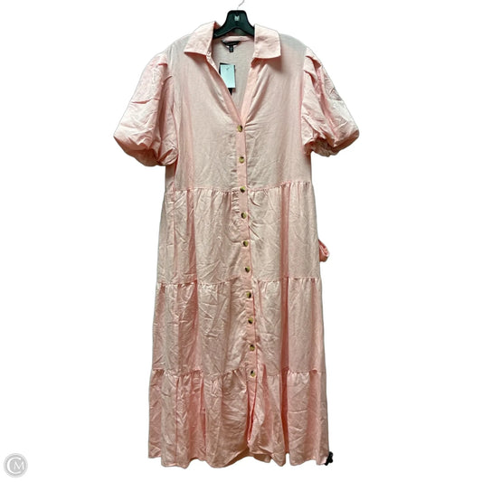 Dress Casual Maxi By Clothes Mentor In Pink, Size: Xl