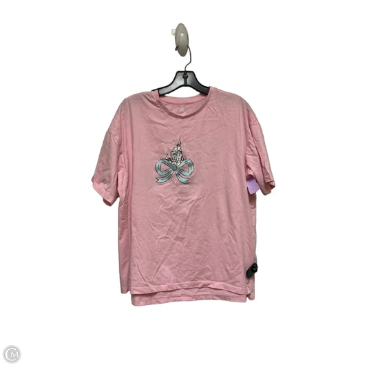 Top Short Sleeve Basic By Disney Store In Pink, Size: M