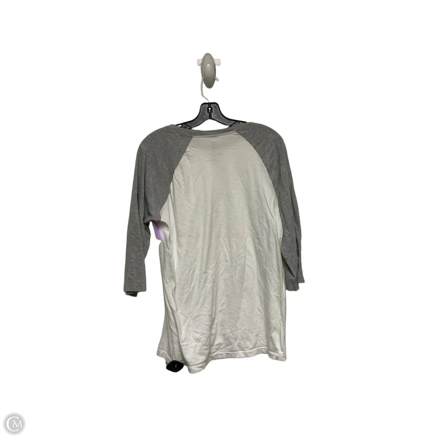 Top Sleeveless Basic By Disney Store In Grey & White, Size: M