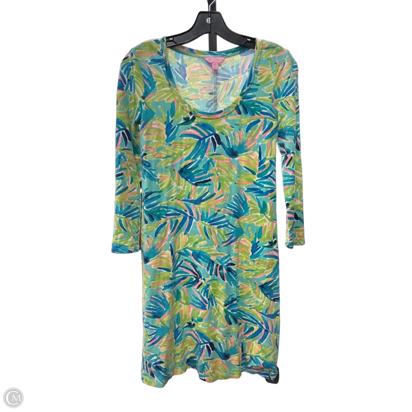 Dress Designer By Lilly Pulitzer In Blue & Green, Size: Xxs