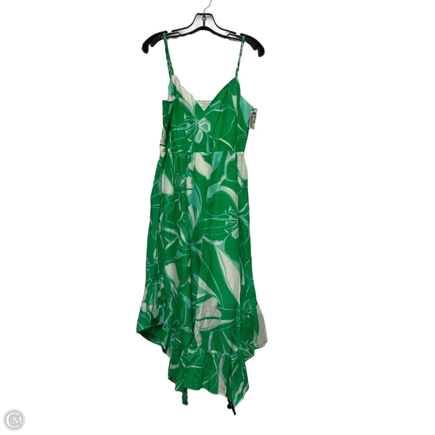 Dress Designer By Milly In Green & White, Size: S