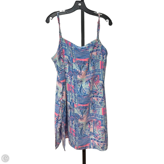 Dress Designer By Lilly Pulitzer In Blue & Pink, Size: 16