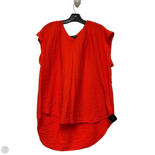 Top Short Sleeve By Simply Vera In Orange, Size: Xl