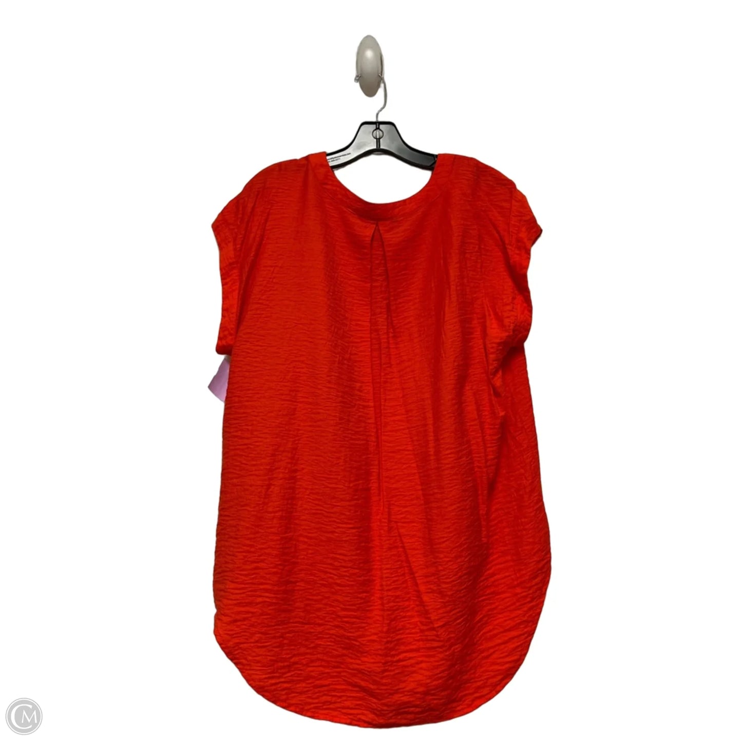 Top Short Sleeve By Simply Vera In Orange, Size: Xl