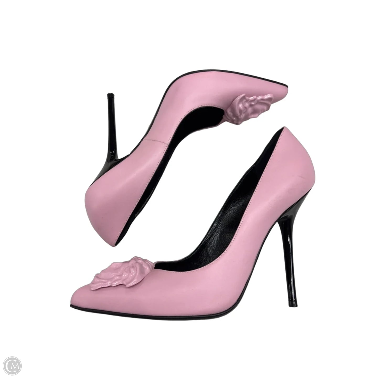 Shoes Luxury Designer By Versace In Pink, Size: 7.5