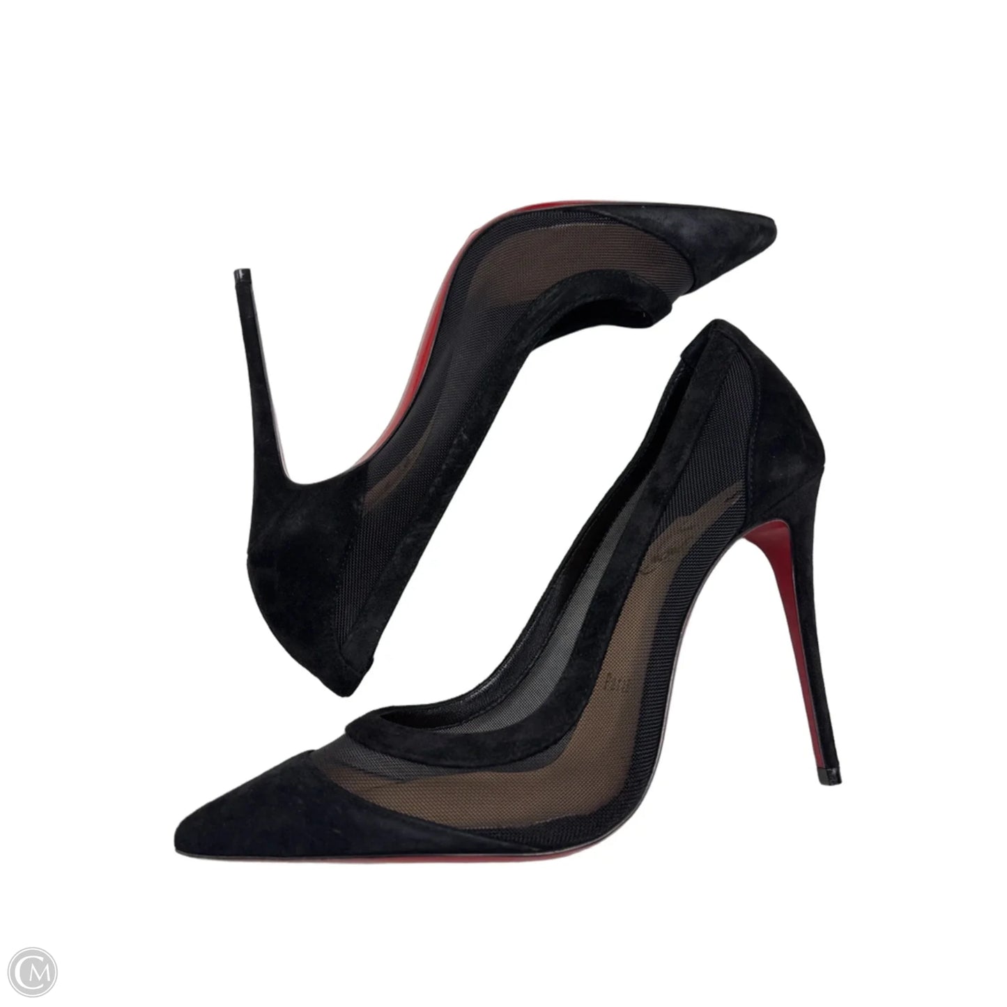 Shoes Luxury Designer By Christian Louboutin In Black, Size: 7