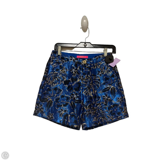 Shorts Designer By Lilly Pulitzer In Black & Blue, Size: 0