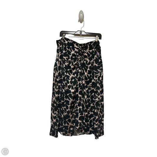 Skirt Midi By Gap In Black & Cream, Size: 16
