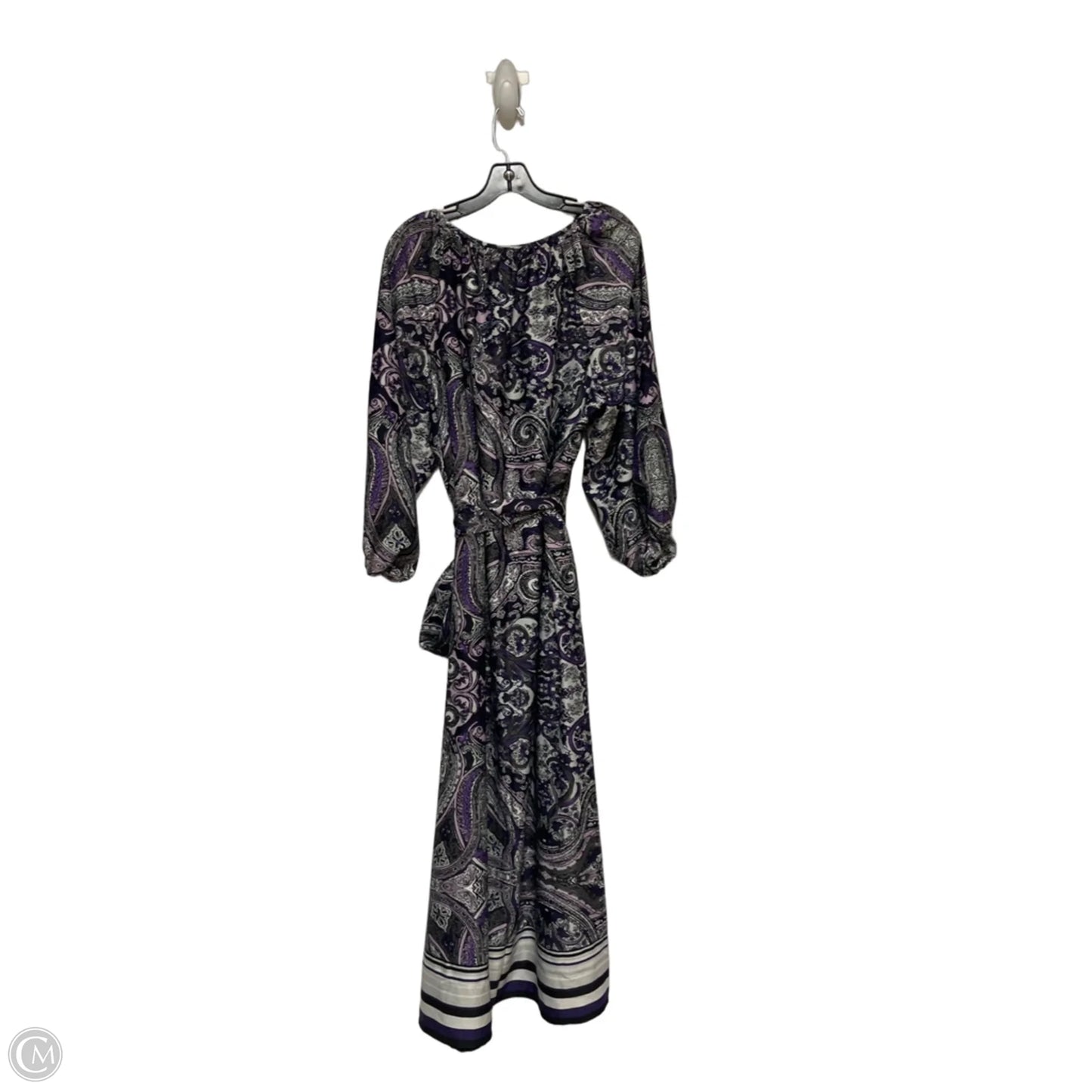 Dress Casual Maxi By Lane Bryant In Purple & White, Size: 2x
