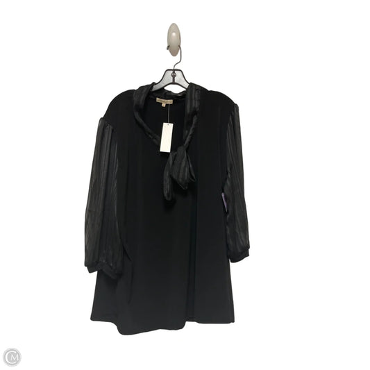 Top Short Sleeve By Clothes Mentor In Black, Size: 3x