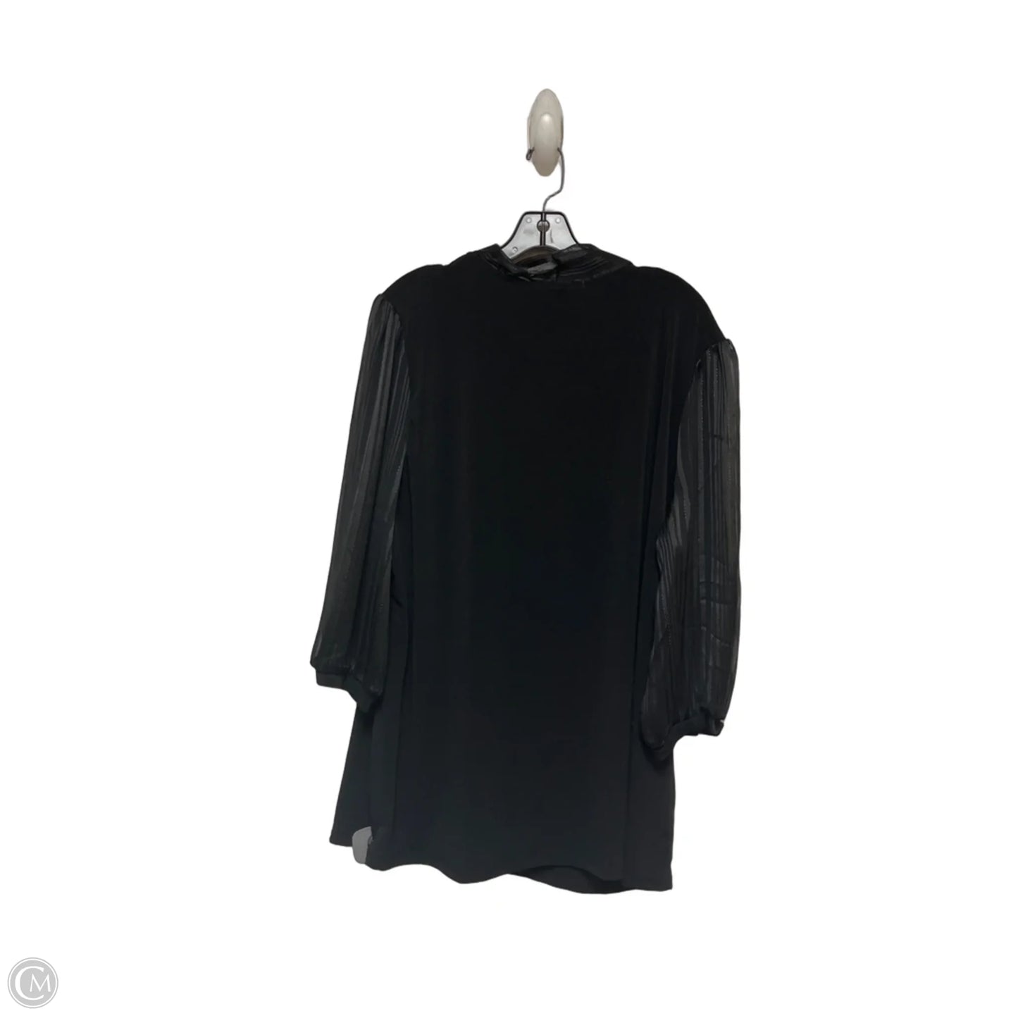 Top Short Sleeve By Clothes Mentor In Black, Size: 3x