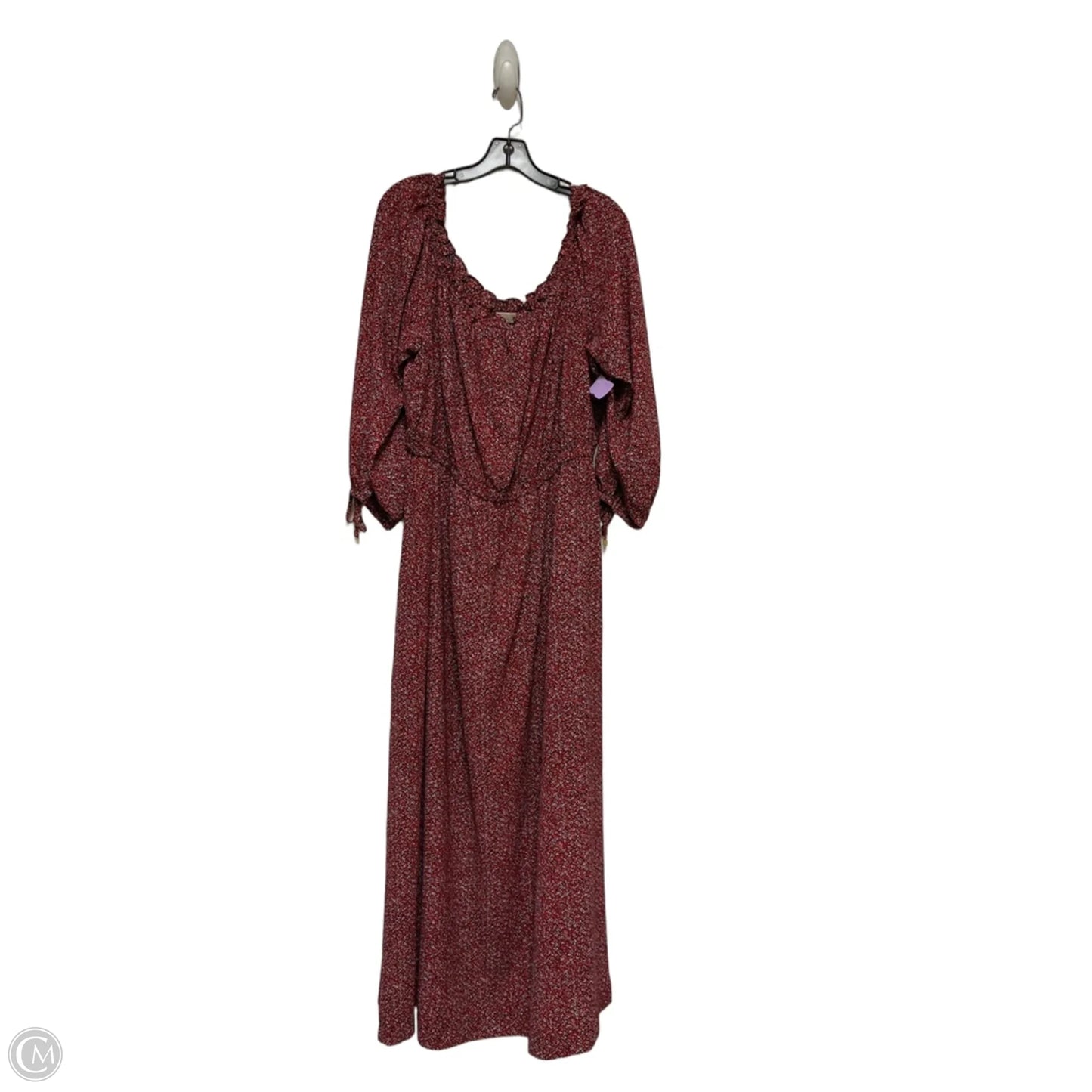 Dress Casual Maxi By Michael By Michael Kors In Black & Red, Size: 3x