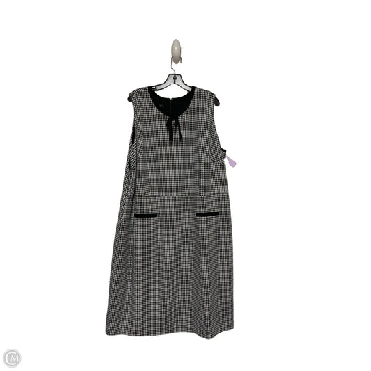 Dress Casual Midi By Talbots In Plaid Pattern, Size: 2x