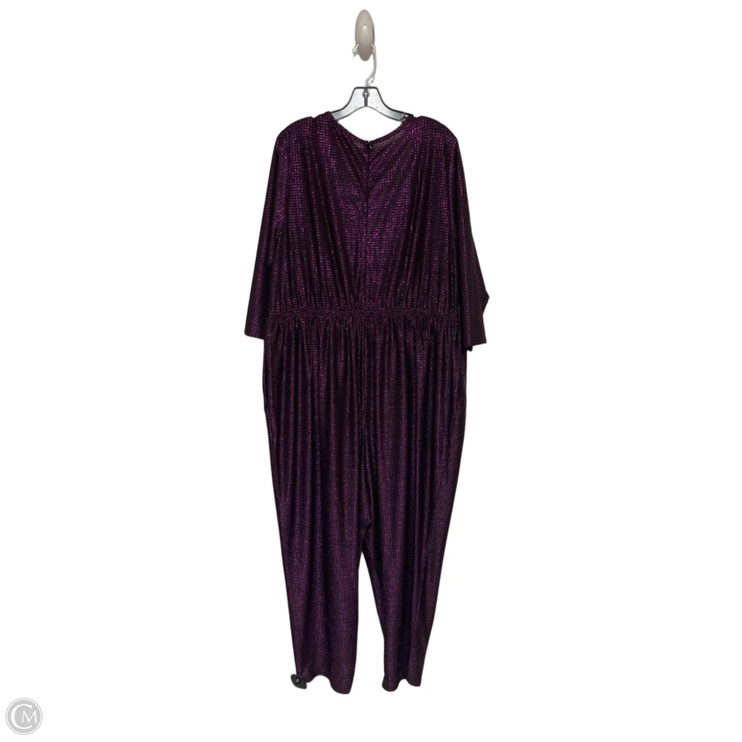 Jumpsuit By Lane Bryant In Black & Purple, Size: 3x