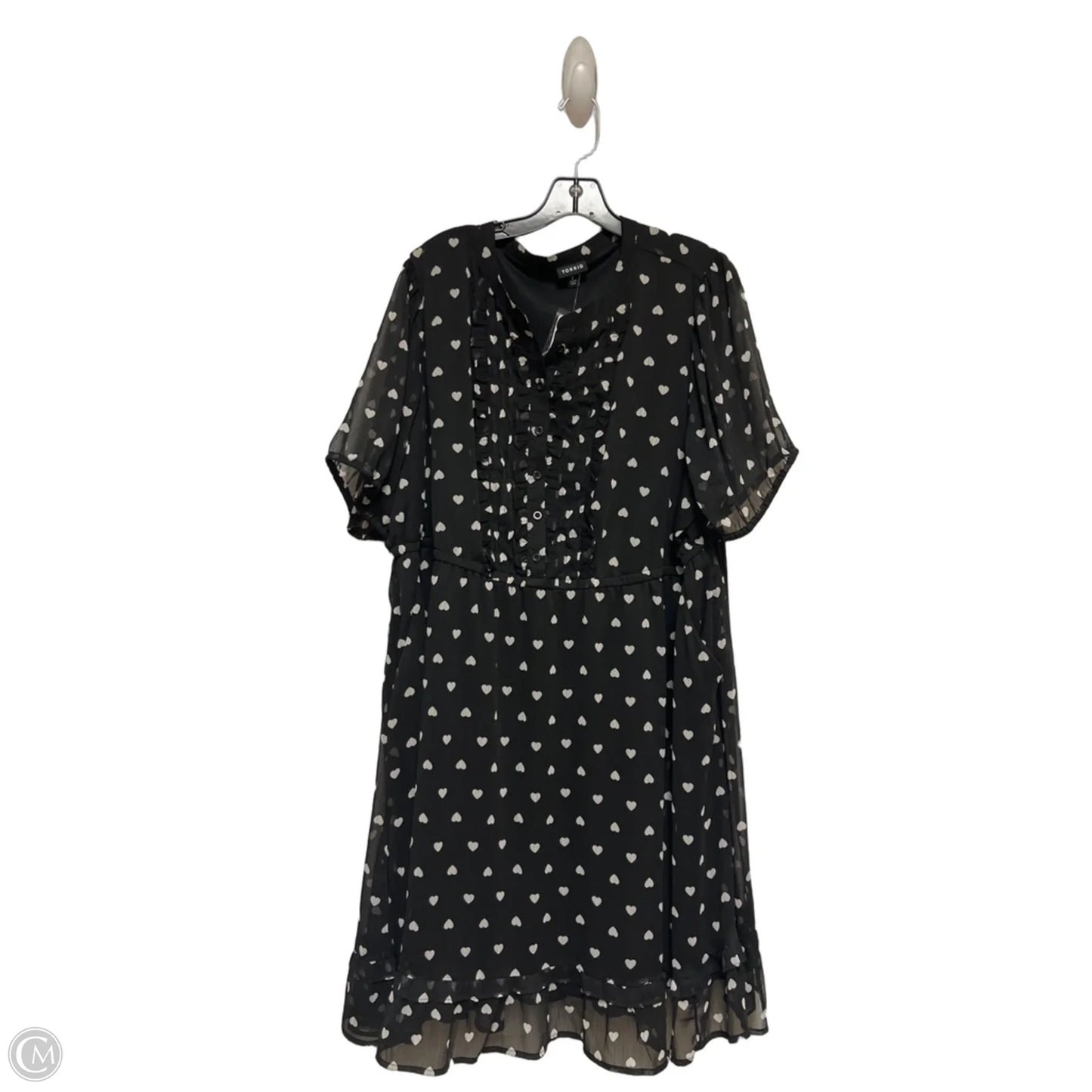 Dress Casual Short By Torrid In Black & White, Size: 2x