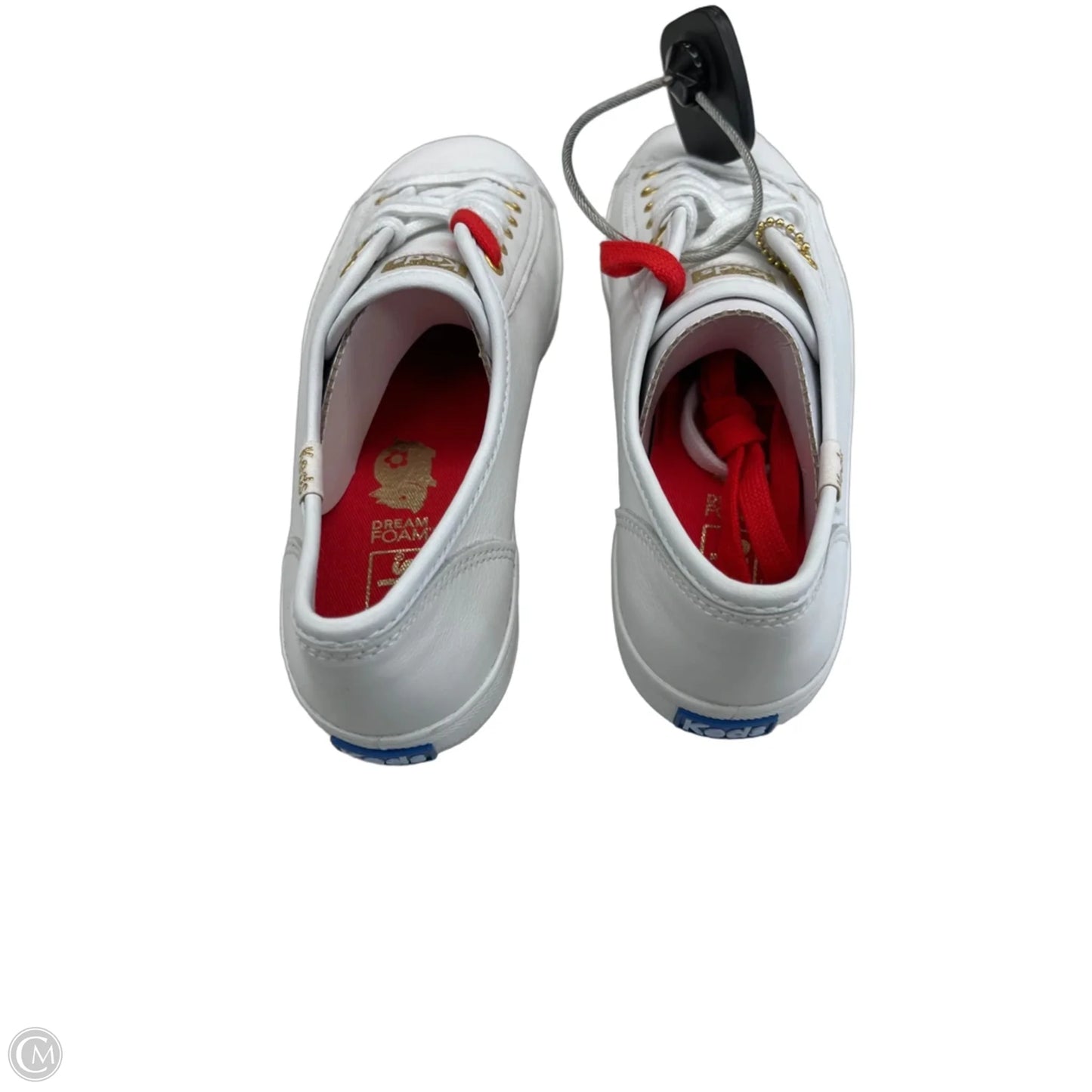 Shoes Sneakers By Keds In Gold & White, Size: 6.5