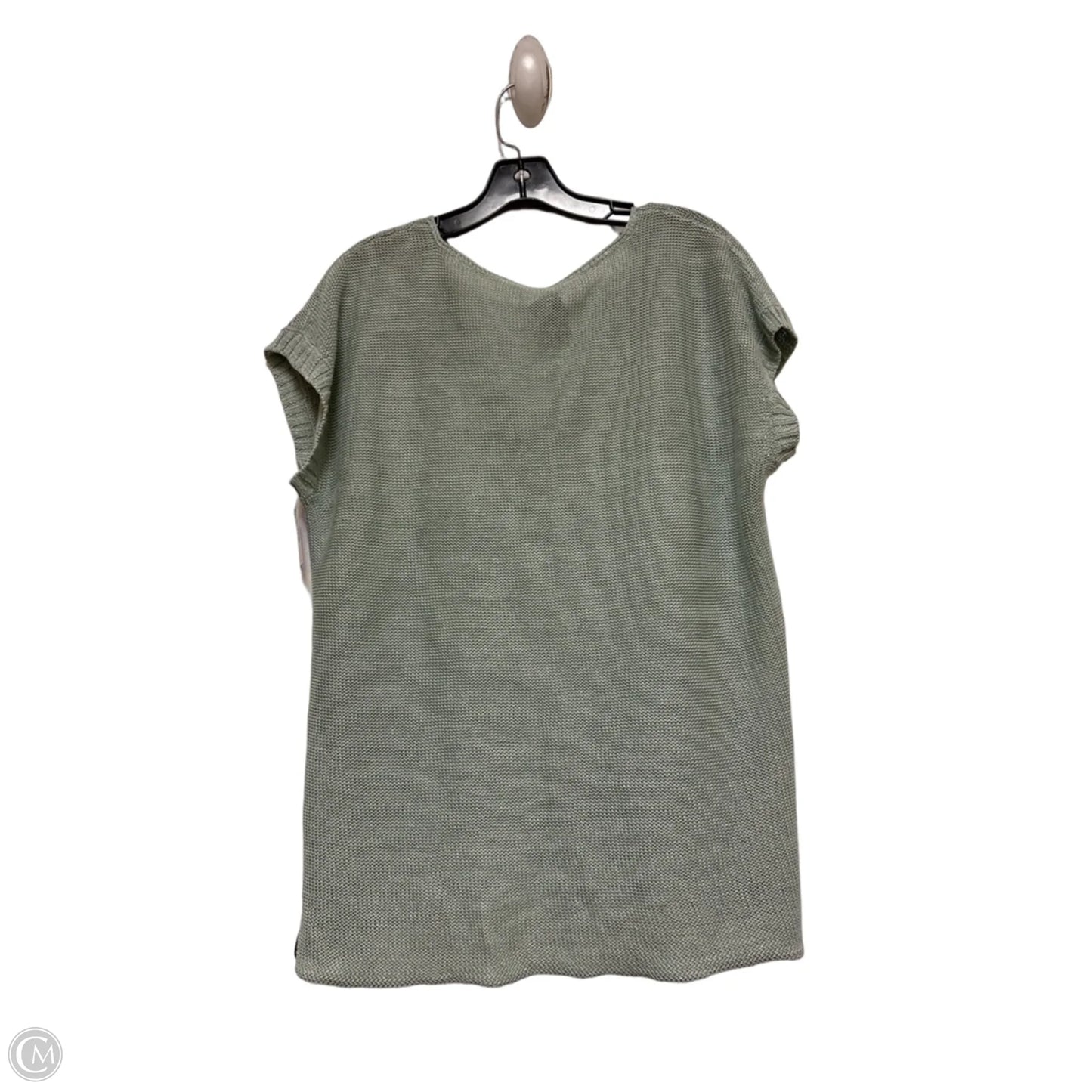 Top Short Sleeve By Eileen Fisher In Green, Size: L