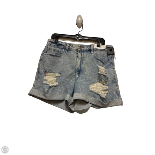 Shorts By Hollister In Blue Denim, Size: 14