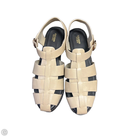 Sandals Flats By Gh Bass And Co In Black & Tan, Size: 7