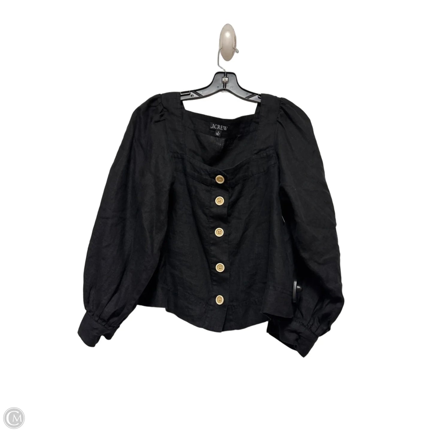 Top Long Sleeve By J. Crew In Black, Size: M
