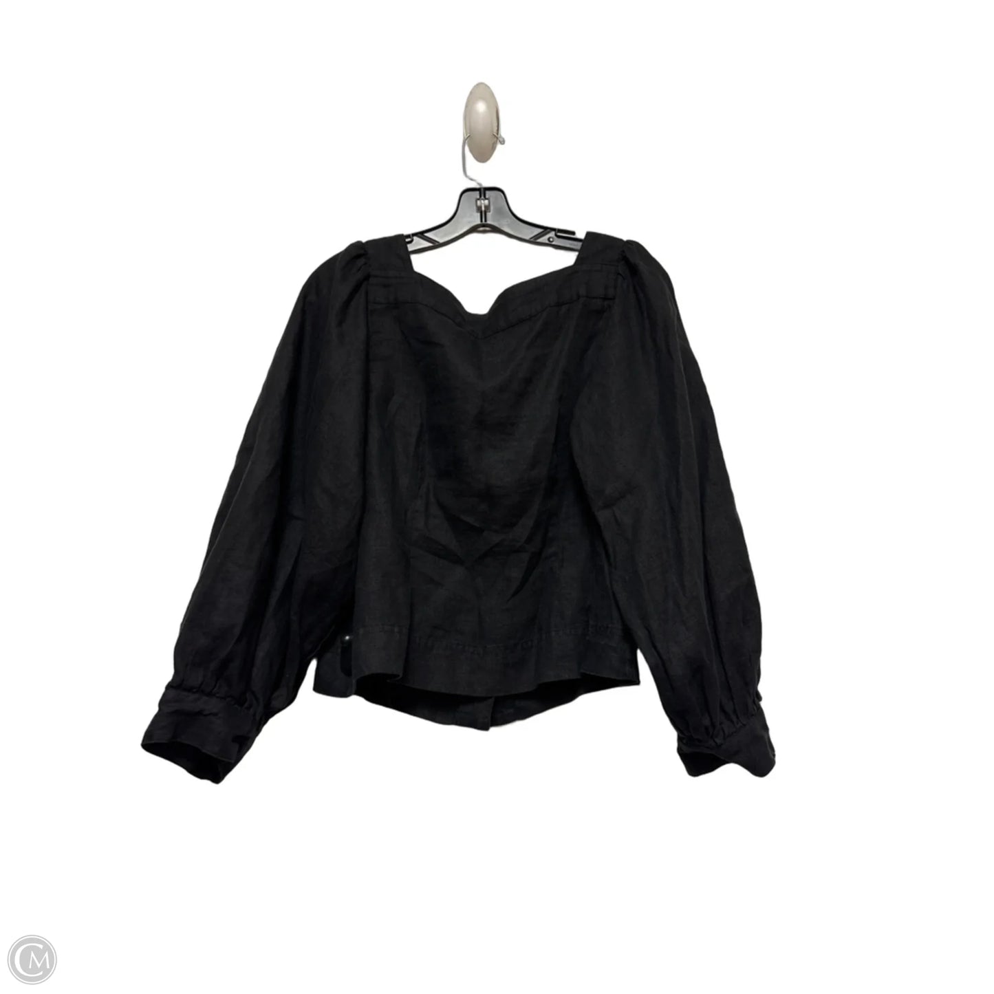 Top Long Sleeve By J. Crew In Black, Size: M