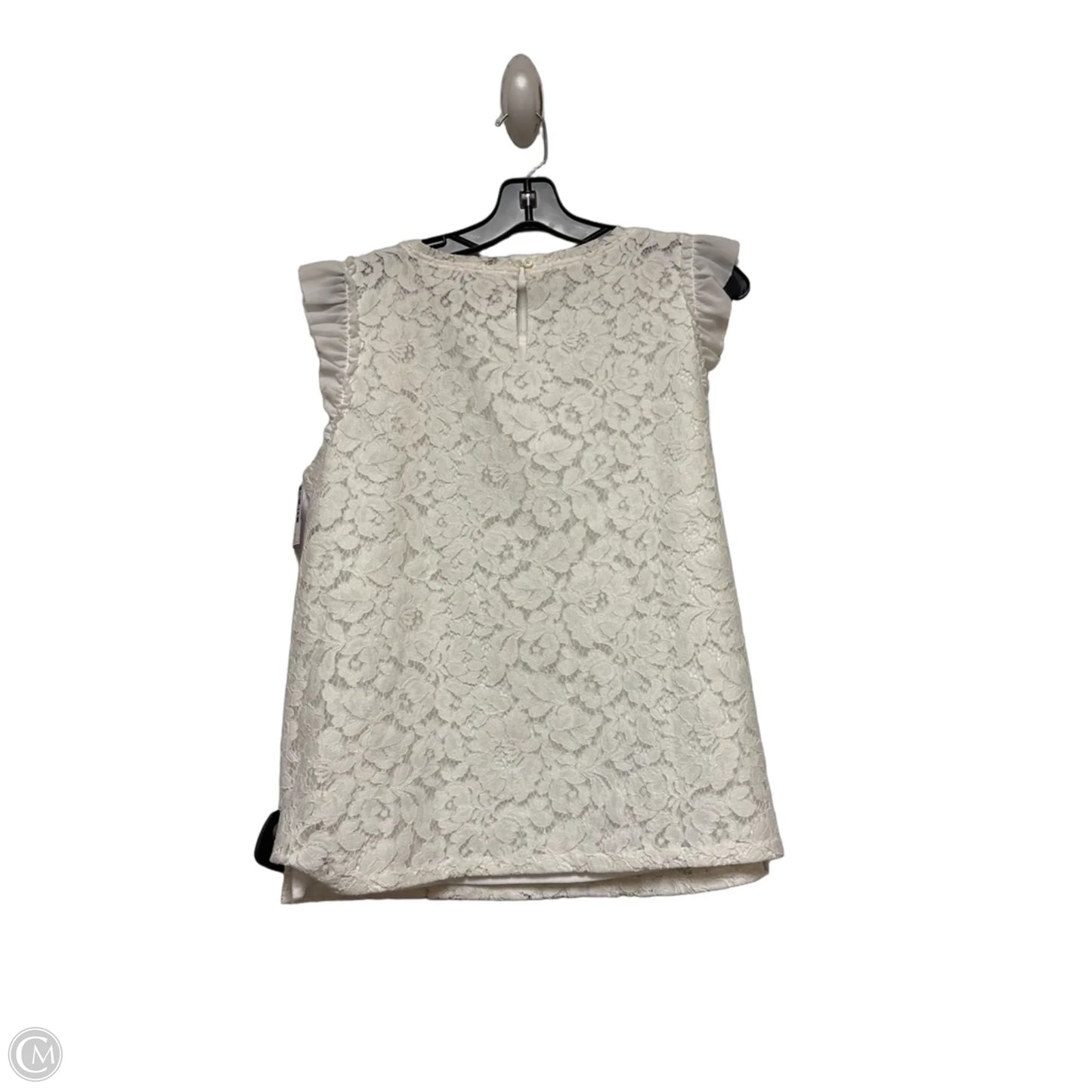 Top Sleeveless By Loft In White, Size: S