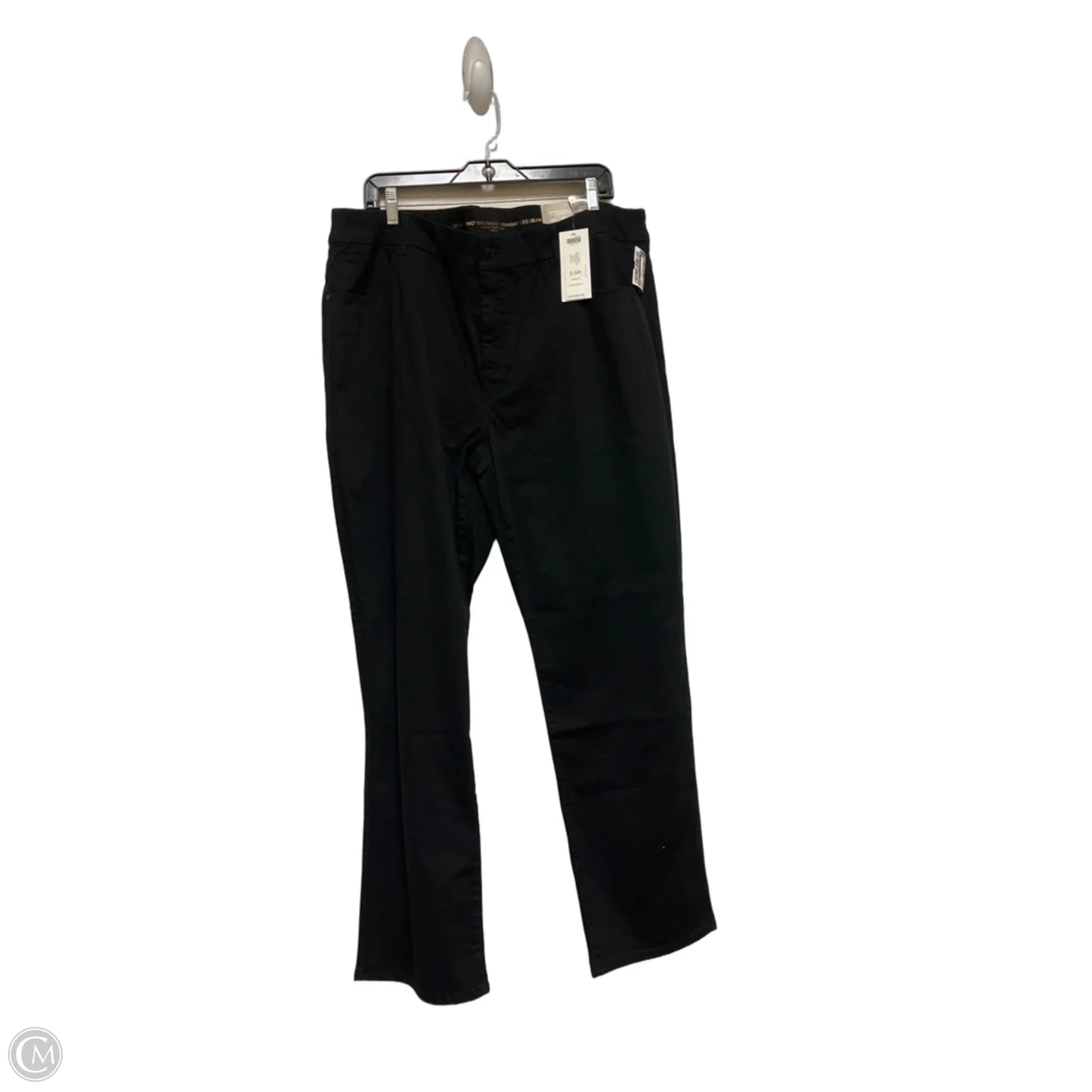 Jeans Straight By Chicos In Black, Size: 18