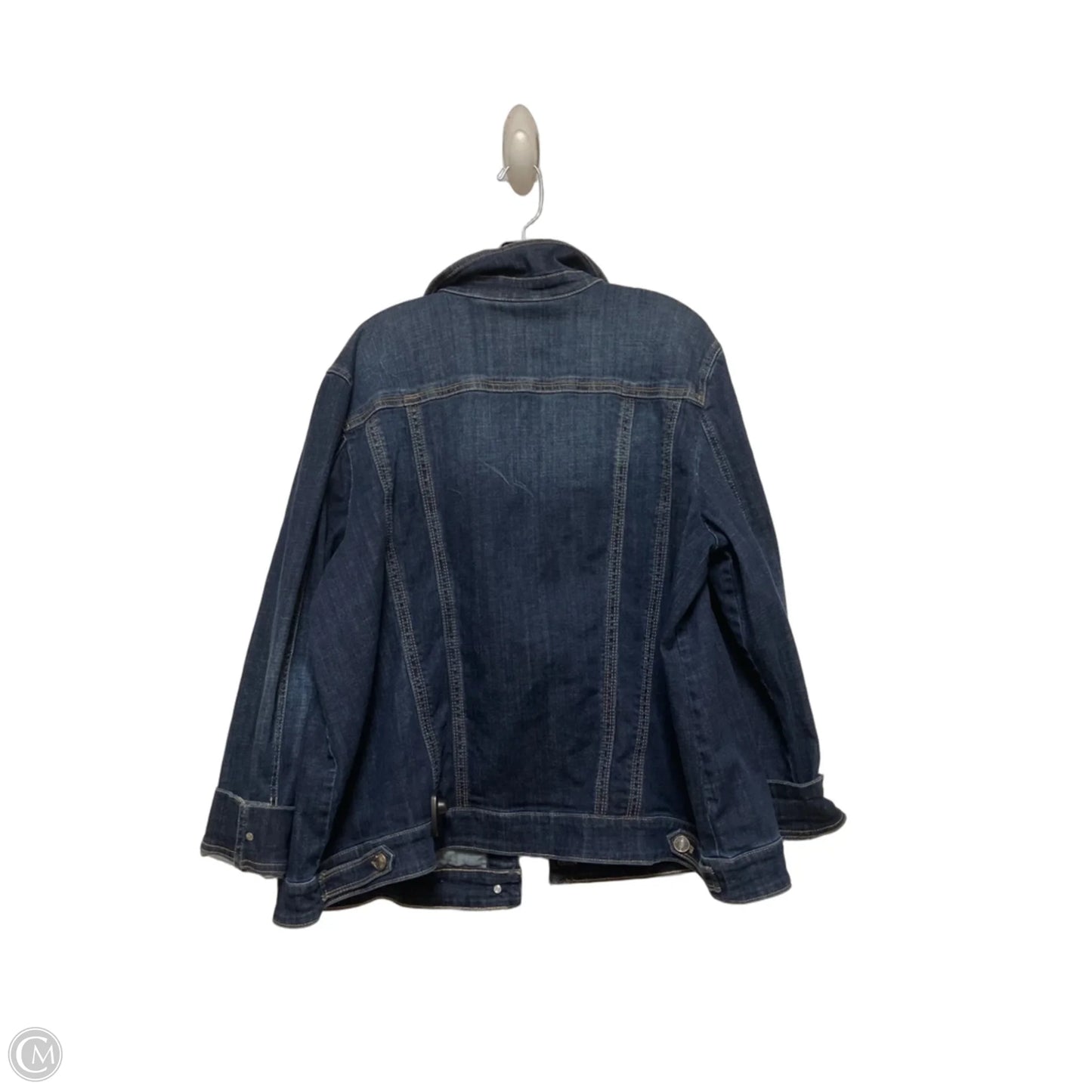 Jacket Denim By Chicos In Blue Denim, Size: 2x