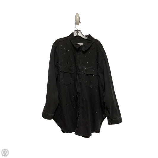 Jacket Denim By Ava & Viv In Black Denim, Size: 2x