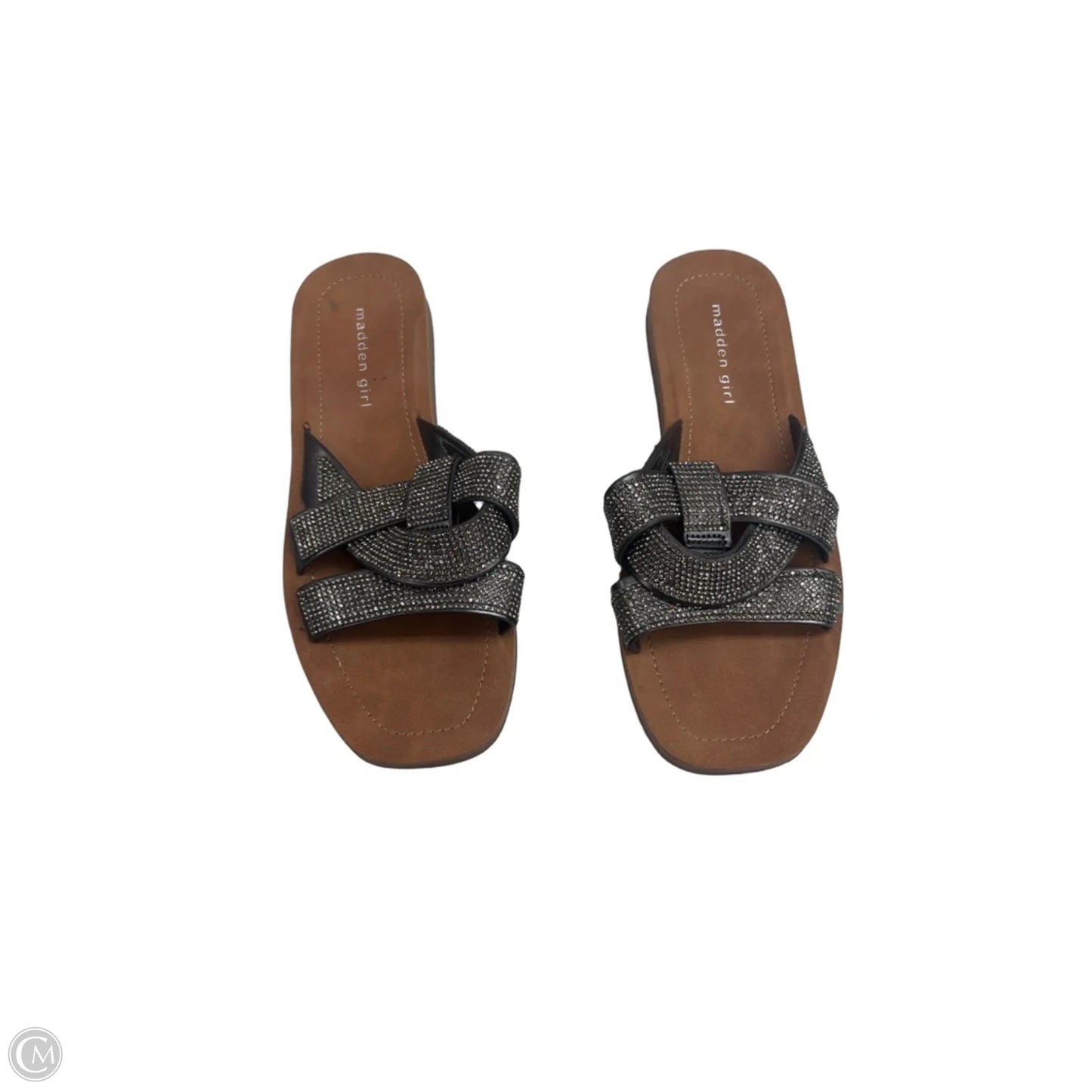 Sandals Flats By Madden Girl In Brown & Grey, Size: 7.5