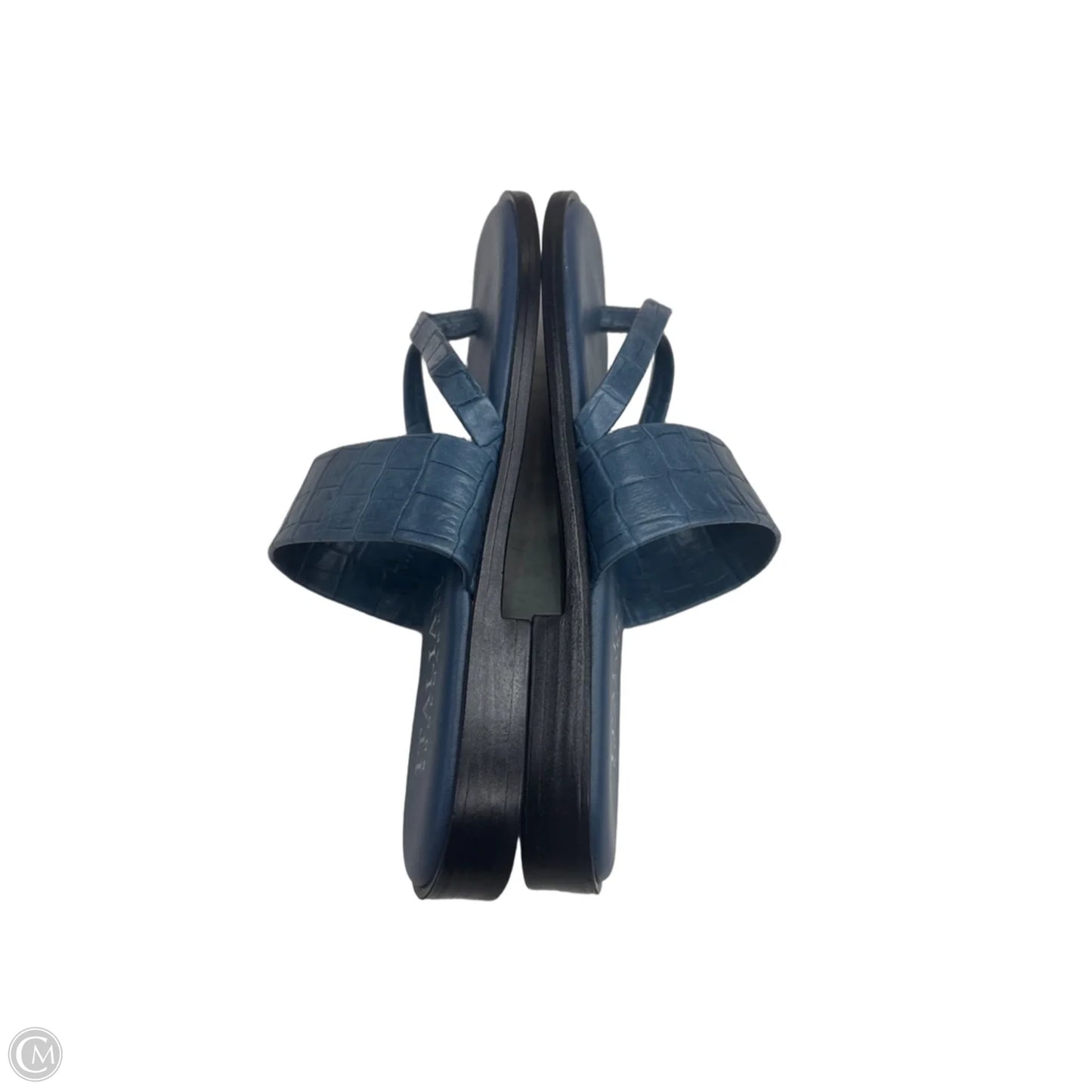 Sandals Flats By Italian Shoemakers In Blue, Size: 7.5