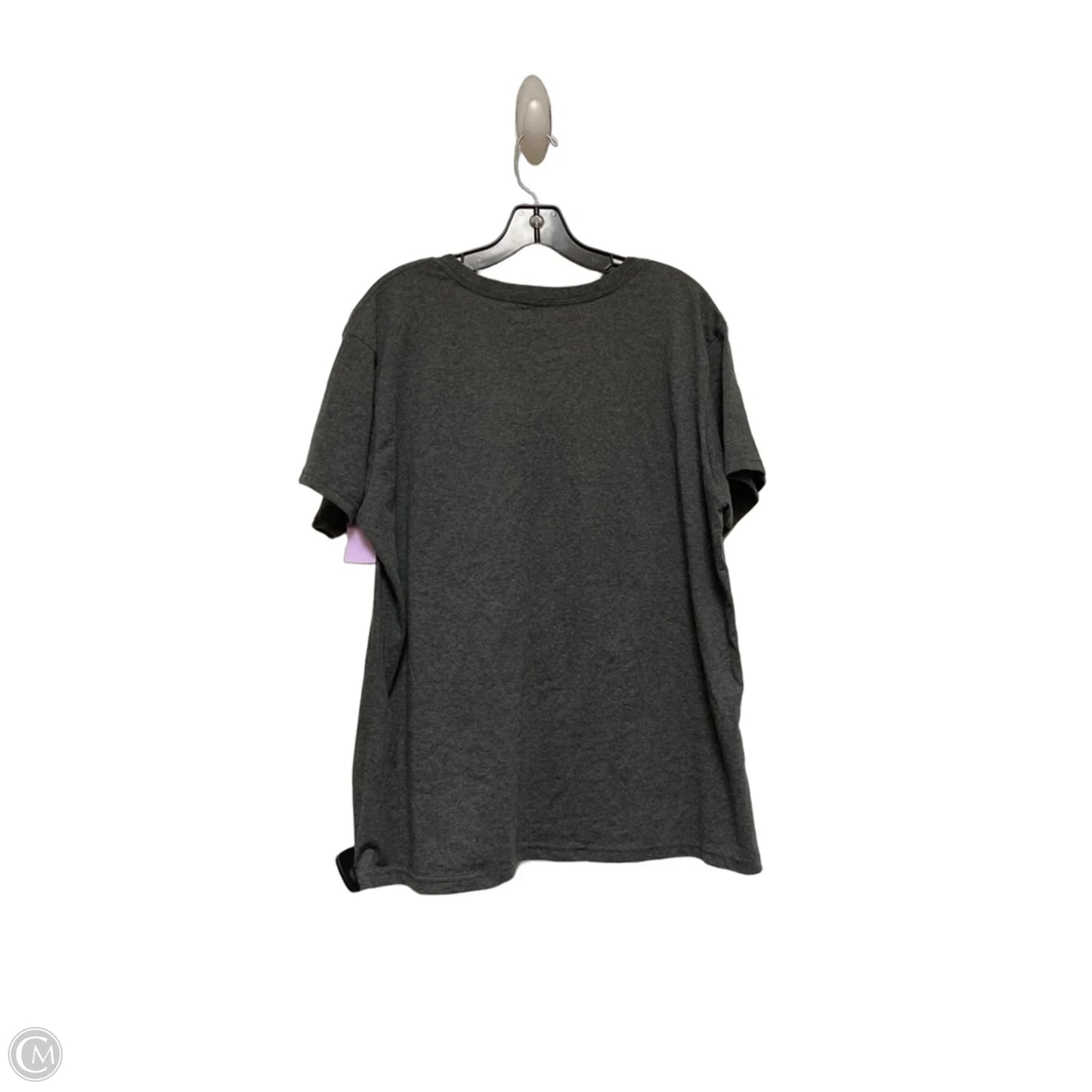 Top Short Sleeve Basic By Disney Store In Grey & Purple, Size: 2x