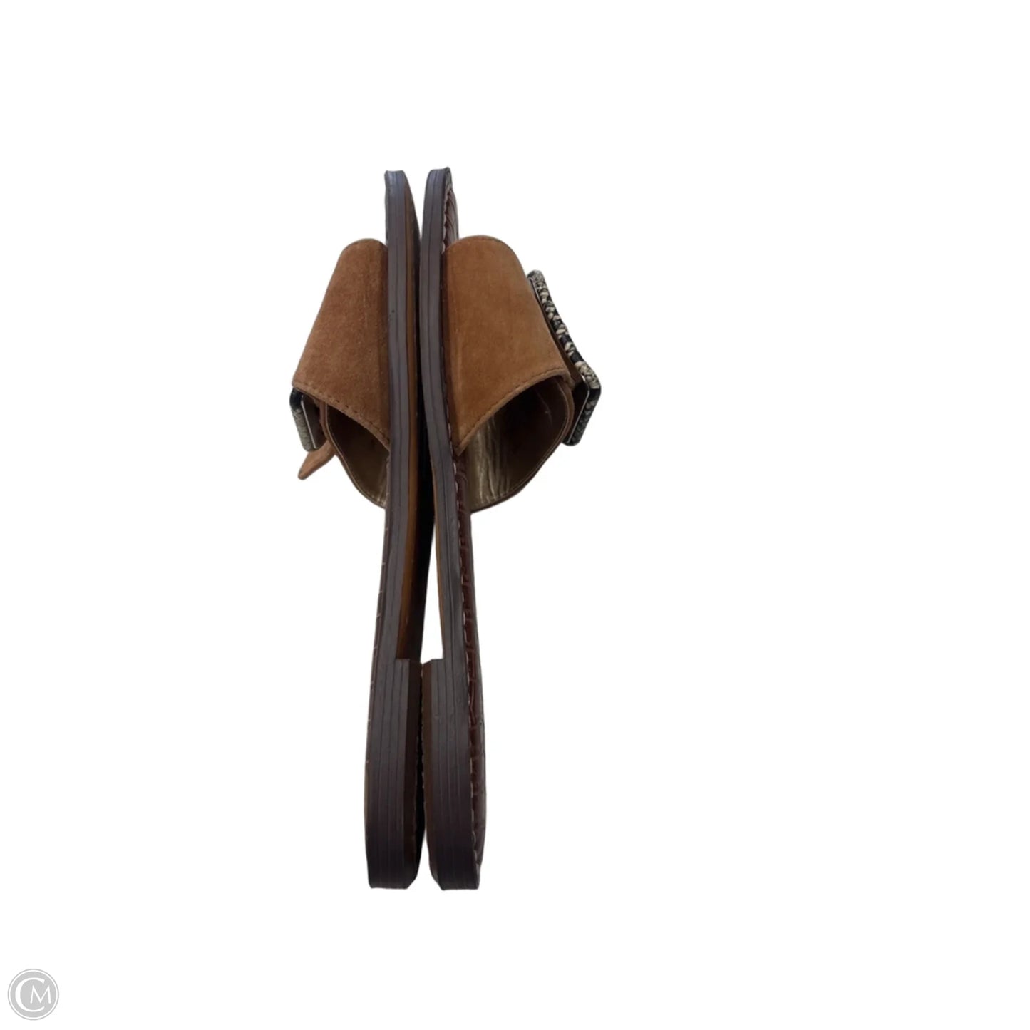 Sandals Flats By Sam Edelman In Brown & Tan, Size: 7