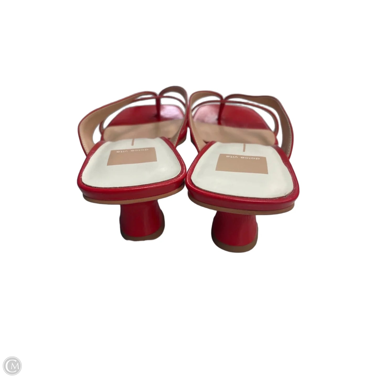 Sandals Heels Kitten By Dolce Vita In Red, Size: 9