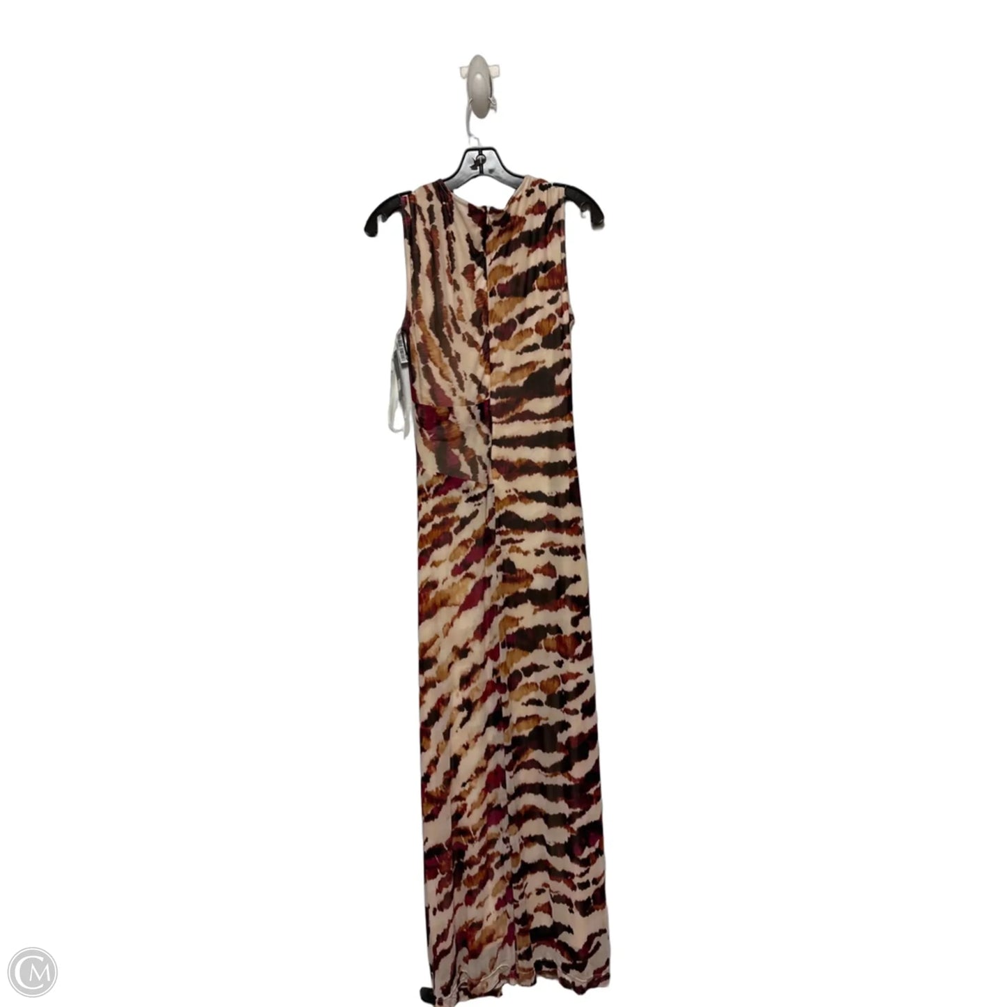 Dress Casual Maxi By Dkny In Purple & Tan, Size: S