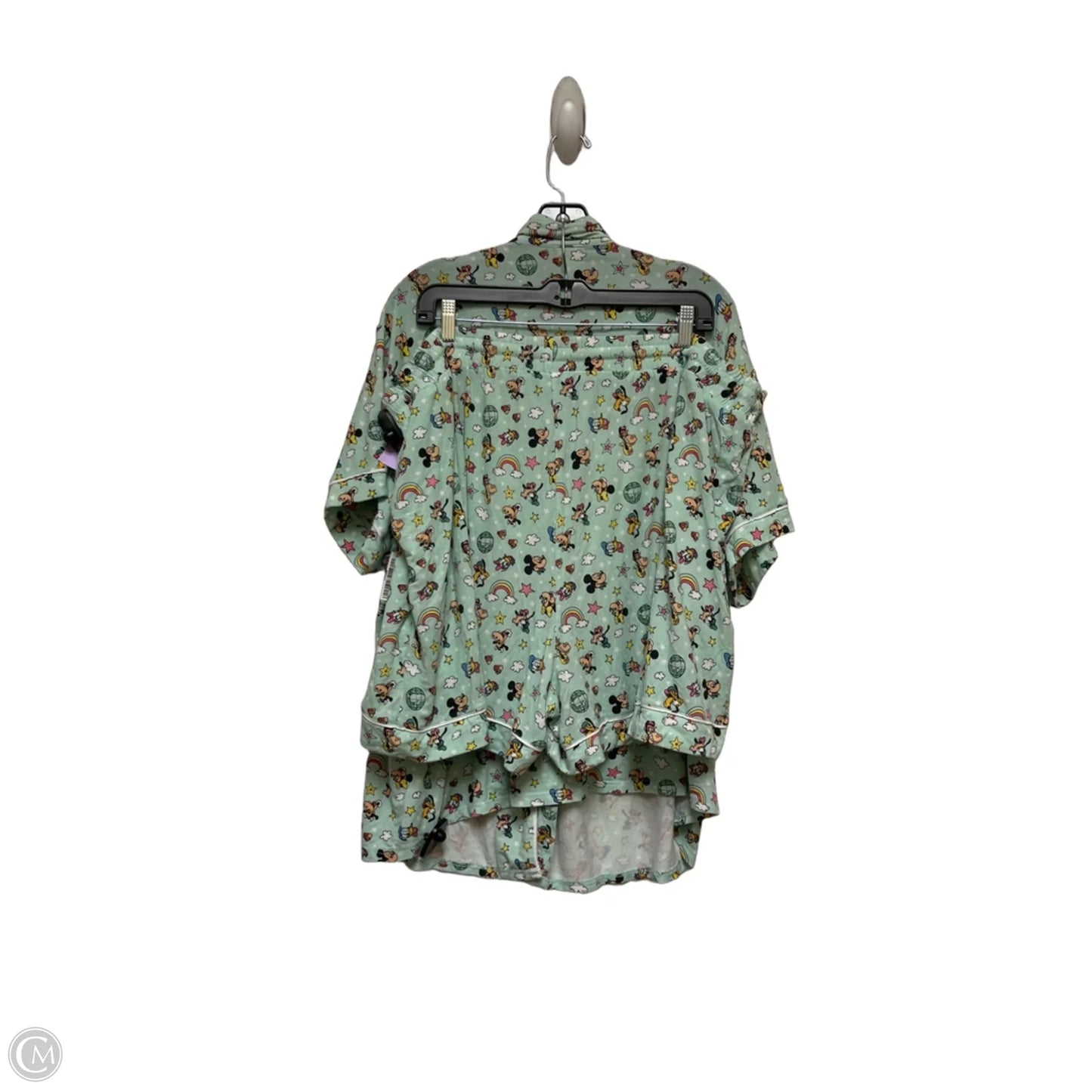 Pajamas 2pc By Disney Store In Green & White, Size: 2x