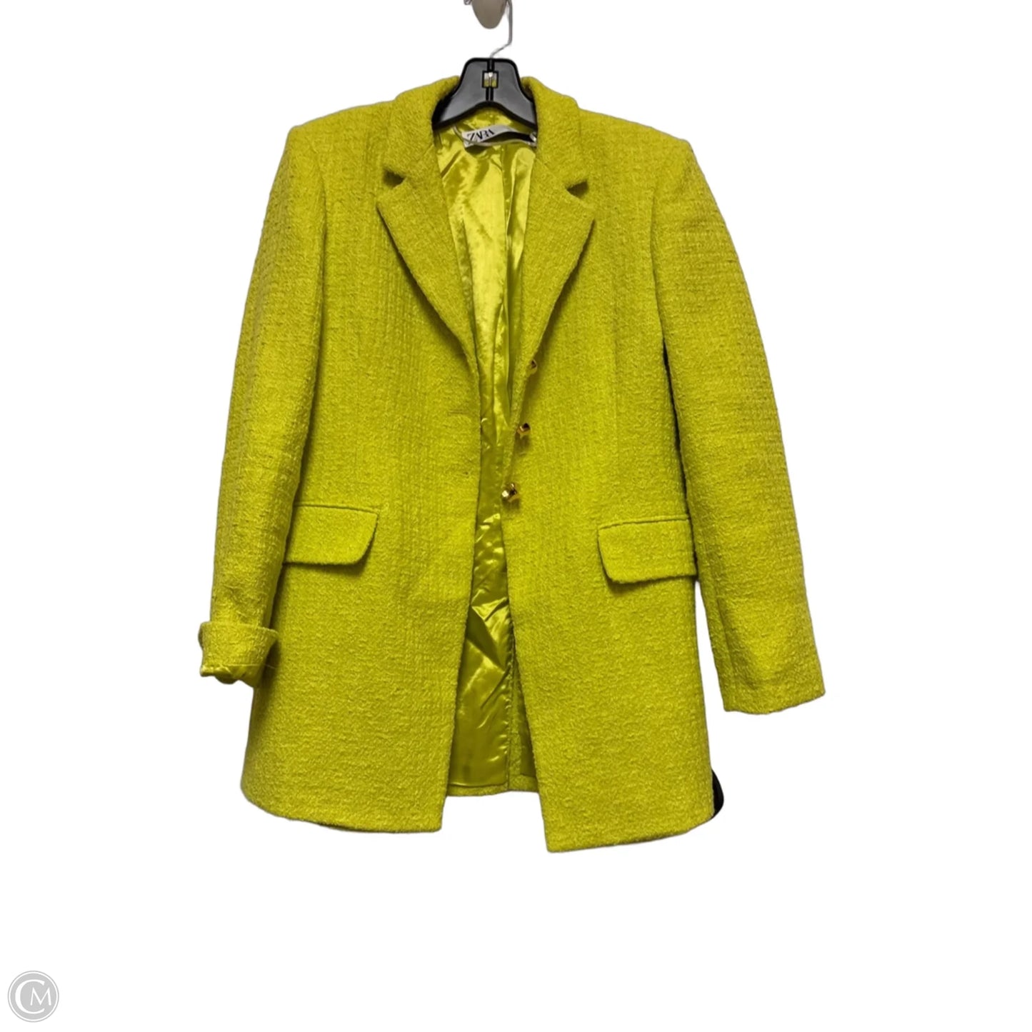 Blazer By Zara In Chartreuse, Size: S