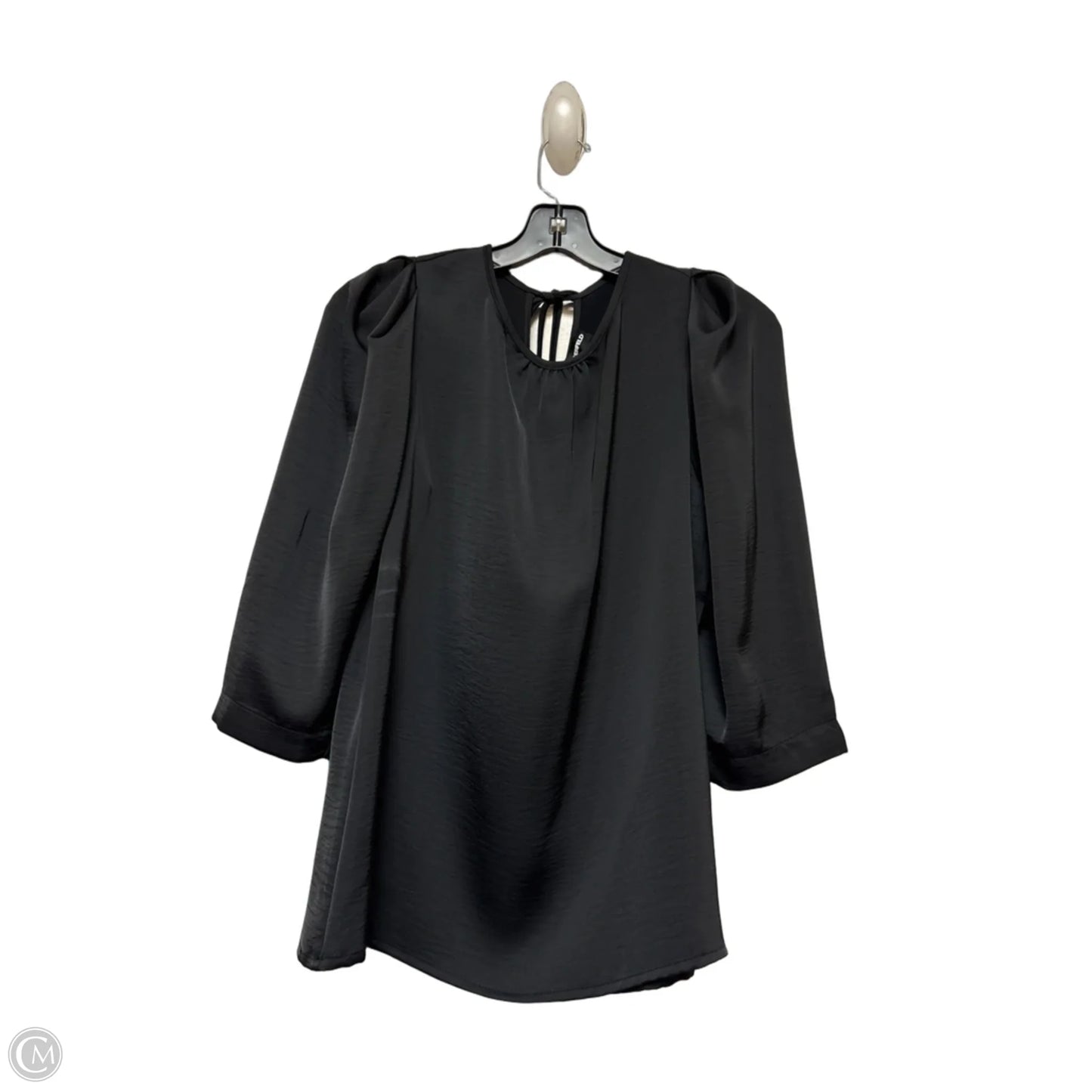 Top Short Sleeve Designer By Karl Lagerfeld In Black, Size: Xs