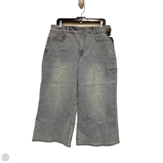 Jeans Wide Leg By Not Your Daughters Jeans In Blue Denim, Size: 14p