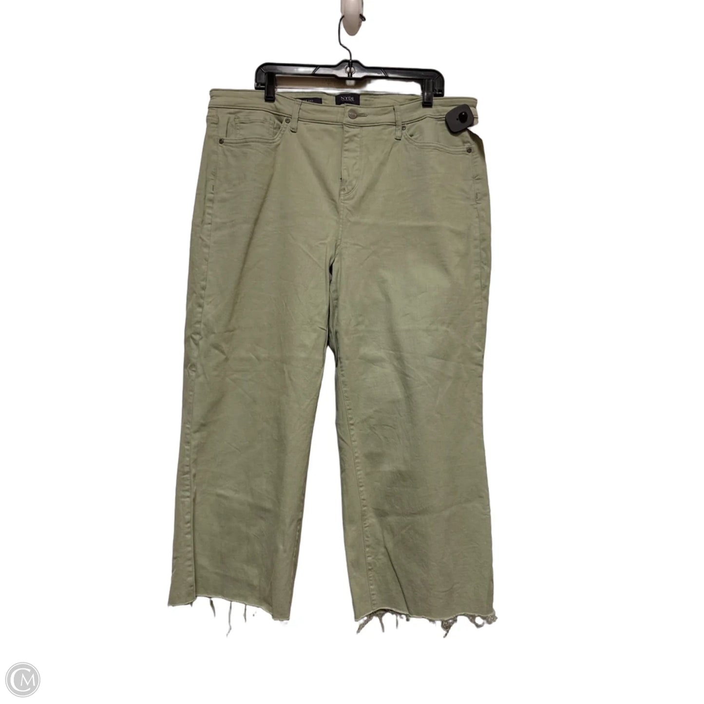 Jeans Wide Leg By Not Your Daughters Jeans In Green Denim, Size: 18