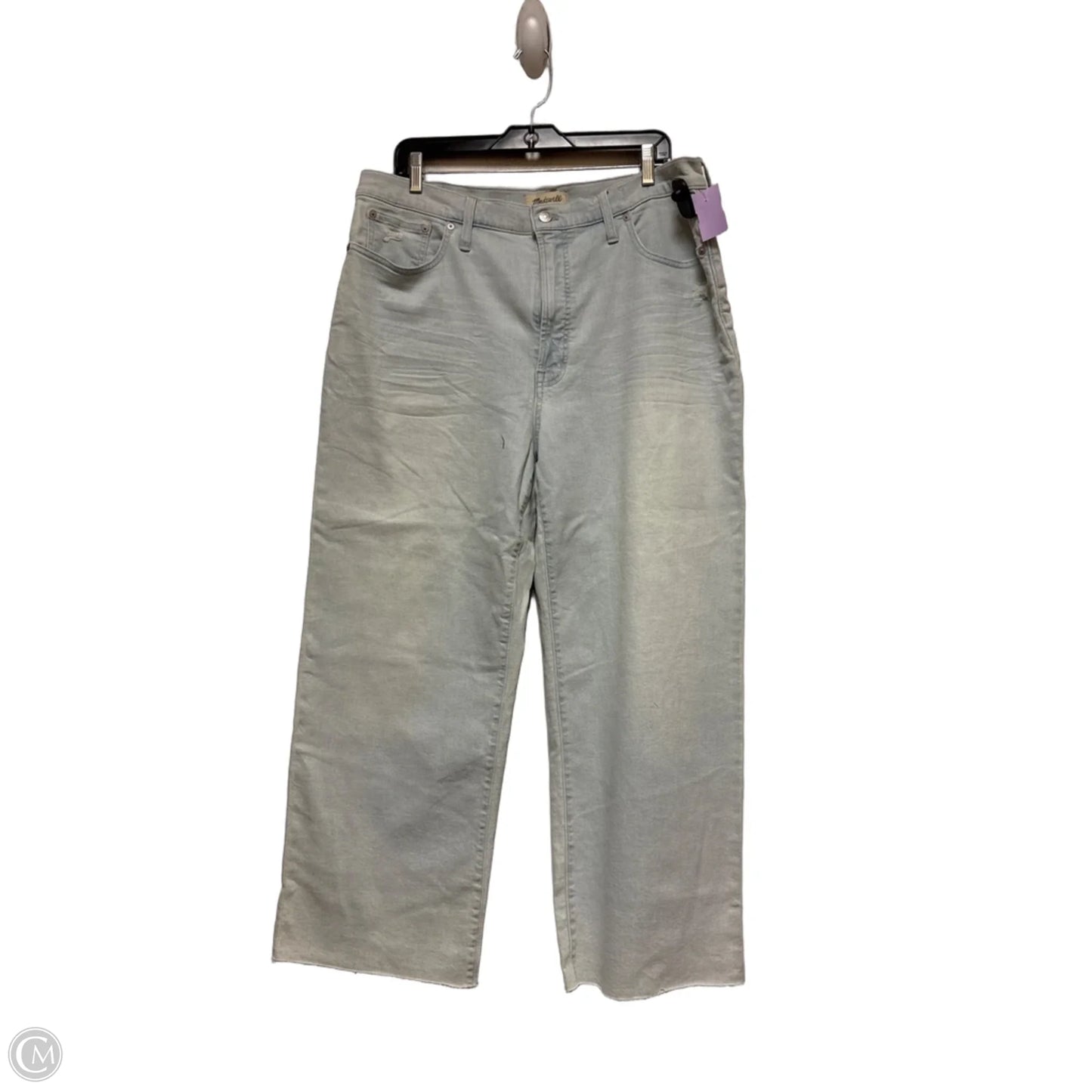 Jeans Wide Leg By Madewell In Blue Denim, Size: 14