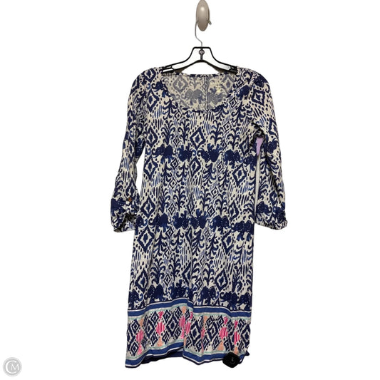 Dress Designer By Lilly Pulitzer In Blue & White, Size: S