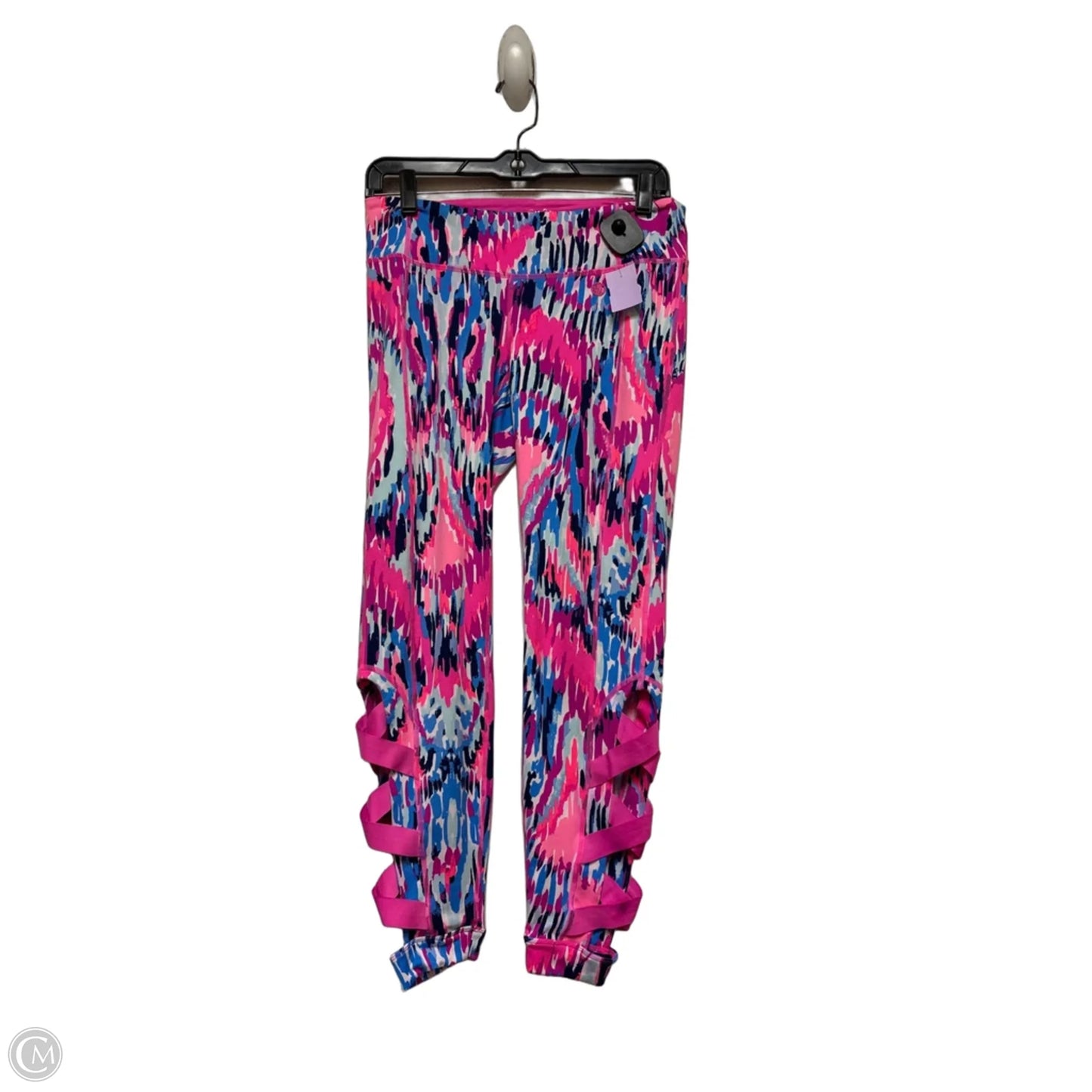 Pants Designer By Lilly Pulitzer In Blue & Pink, Size: M