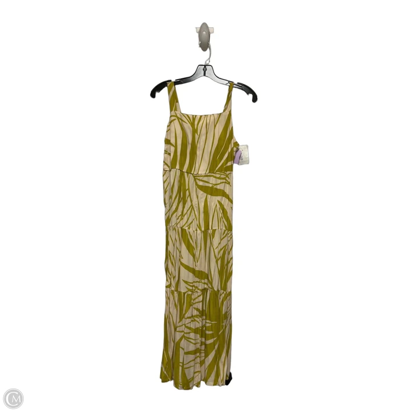 Dress Casual Midi By Clothes Mentor In Cream & Grey, Size: L
