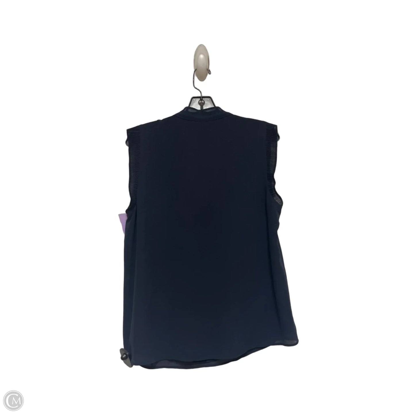 Top Sleeveless By H&m In Navy, Size: M