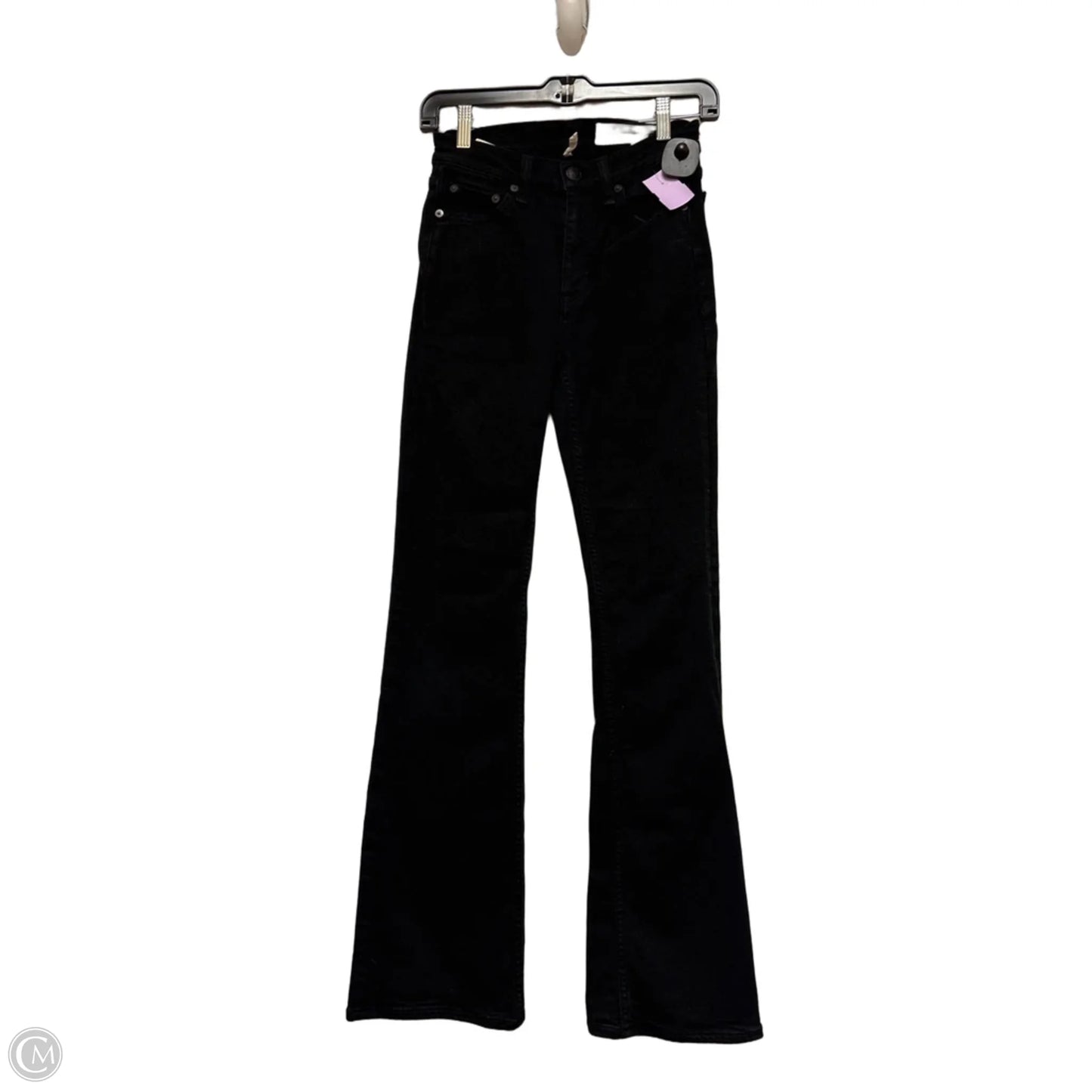 Jeans Flared By Rag And Bone In Black Denim, Size: 2