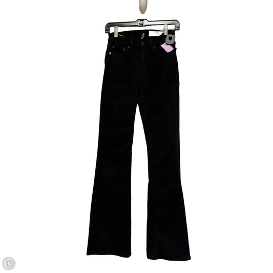 Jeans Flared By Rag And Bone In Black Denim, Size: 2